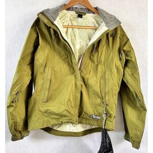 REI Jacket Hooded Windbreaker E1 Elements Full Zip Women's S Green
